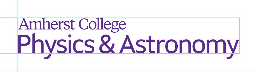 Amherst College Physics & Astronomy, clear space example variant