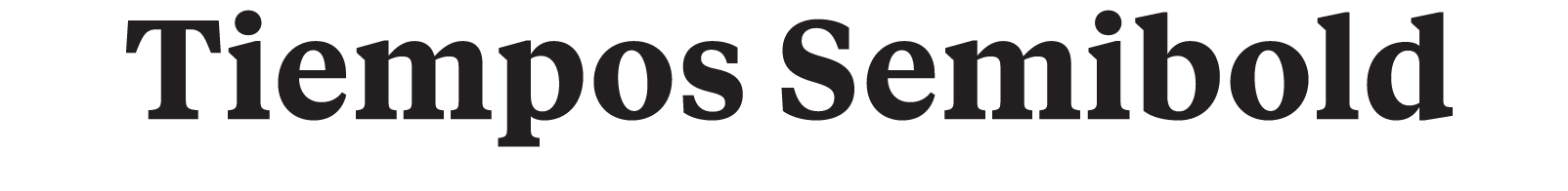 Tiempos Semibold, wordmark variant, cell 5