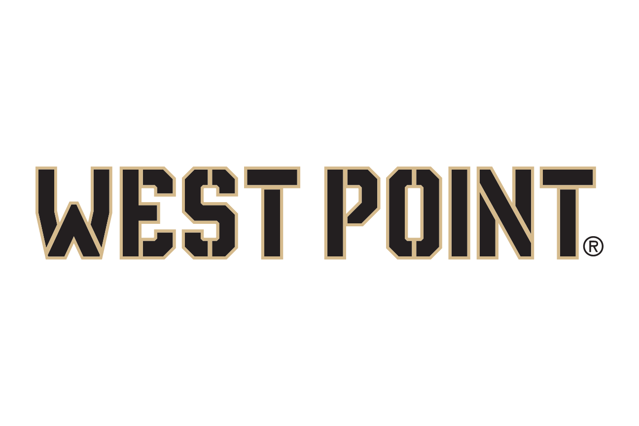 West Point wordmark, black/gold variant, cell 42