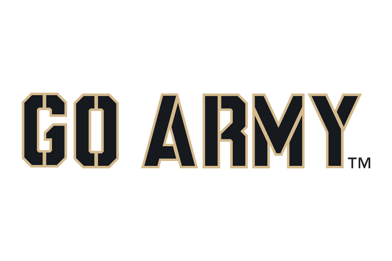 Go Army wordmark, black/gold variant, cell 52