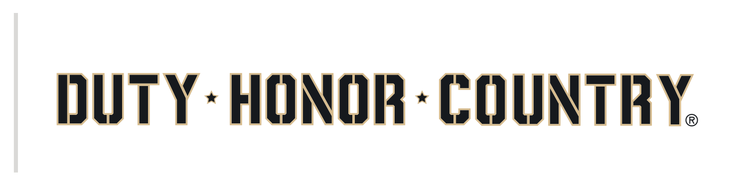 Duty Honor Country wordmark, black/gold with stars variant, cell 51