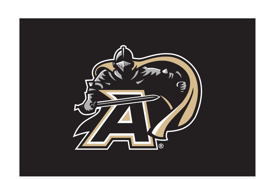 Knight A Logo, color on black variant, cell 65