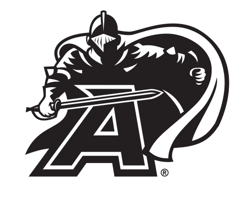 Knight A Logo, black and white on white variant, cell 66