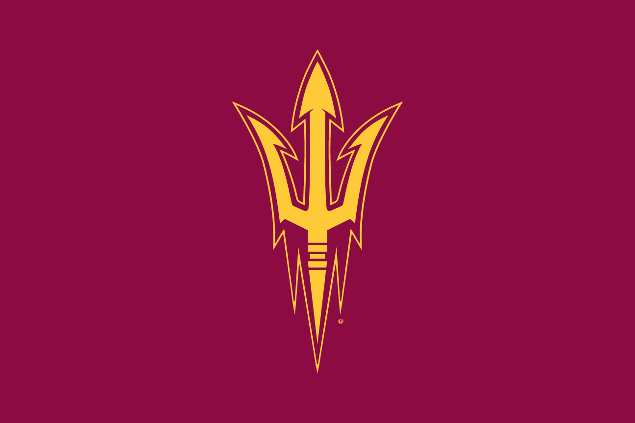 Pitchfork, maroon and gold double outline on maroon variant, cell 2