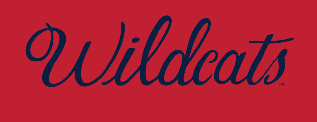 Wildcats script wordmark, blue variant, cell 12