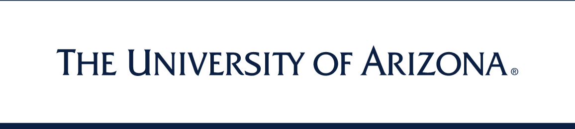 The University of Arizona wordmark, full color variant, cell 37