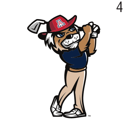 Wilbur Wildcat full body golf, full color variant, cell 45