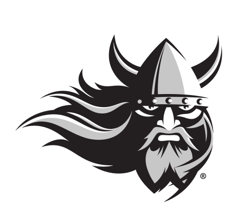 Vikings head mark, black and white variant, cell 8