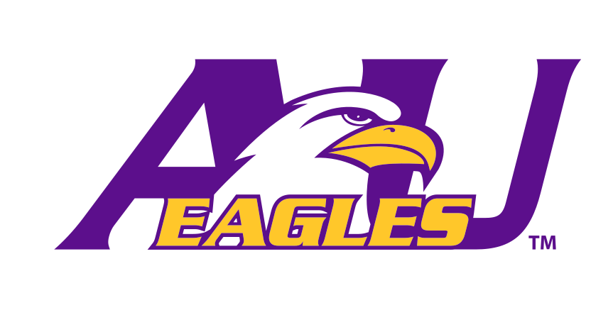 AU Eagles logo, full color on white variant, cell 18