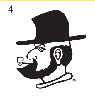 Appalachian State Mountaineers secondary logo, full color variant, cell 14