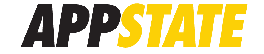 APPSTATE wordmark, black and gold variant