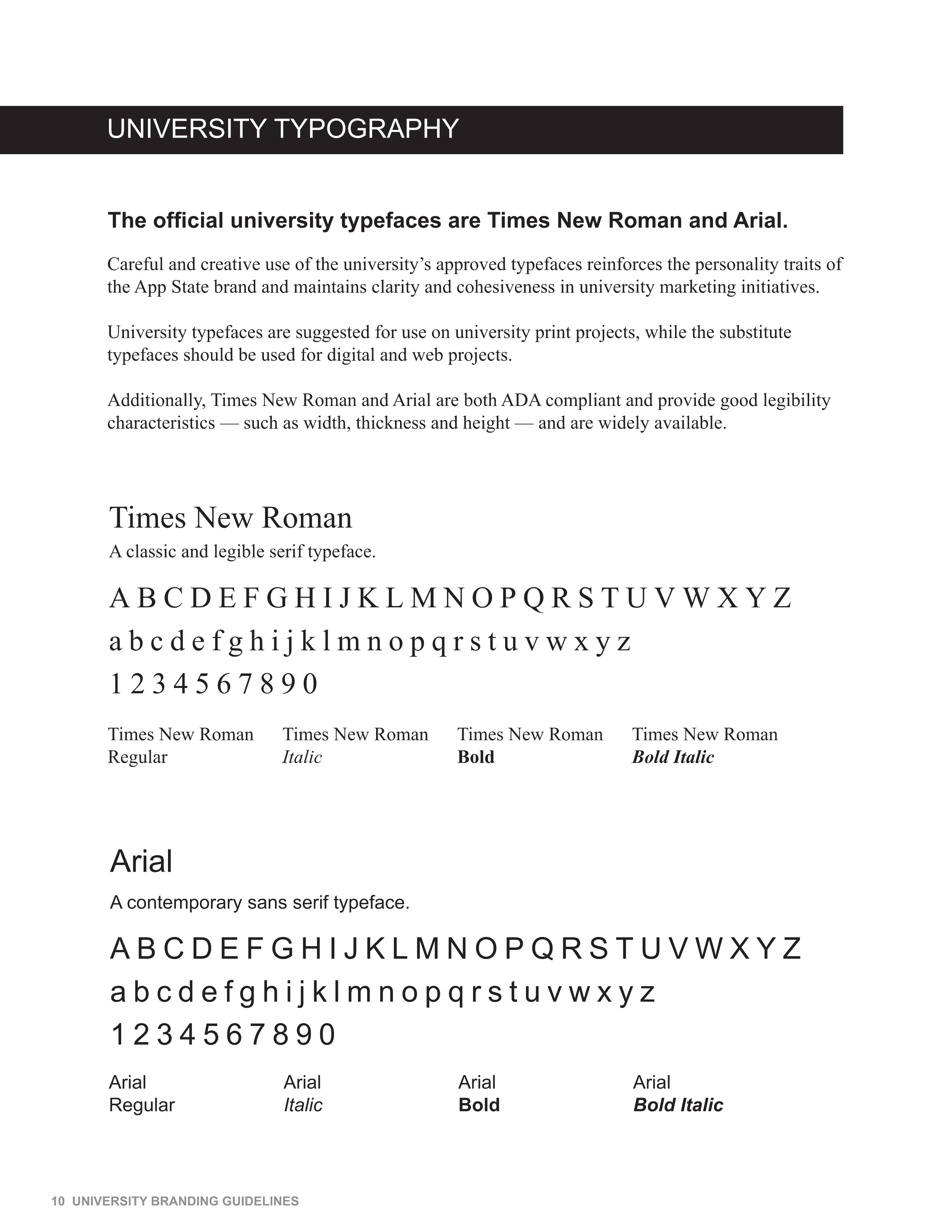 Full Page Guideline Sheet, Standard variant