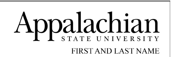 Appalachian State University, primary logo variant