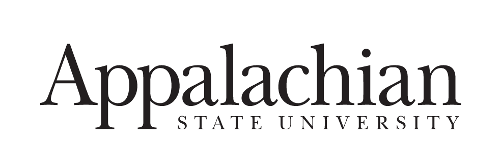 Appalachian State University logo, black variant