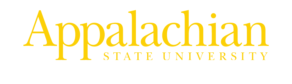 Appalachian State University logo, gold variant