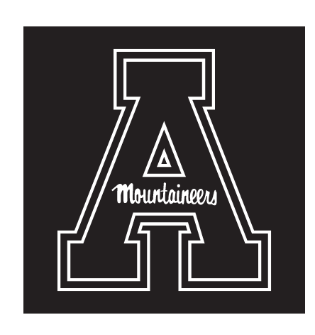 Block A, white outline, reverse variant
