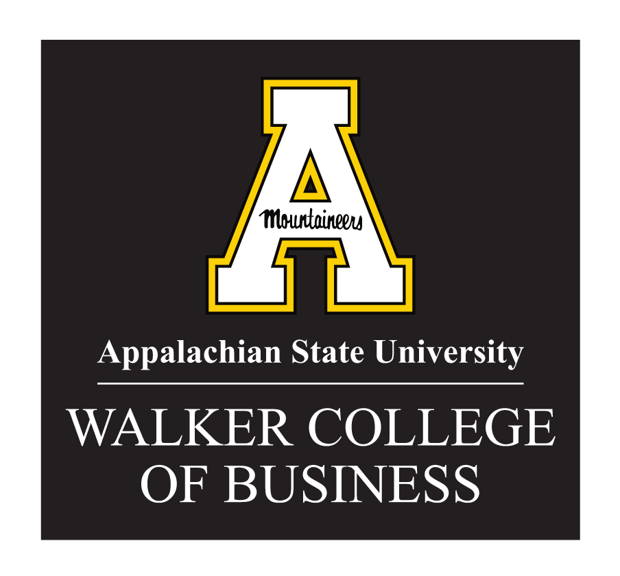 Block A Identifier, Walker College of Business, vertical, color, reverse variant