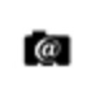 university icon, no border, @ symbol variant, cell 106