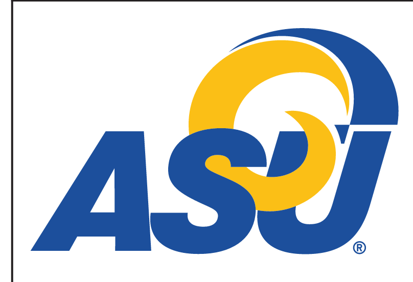 ASU Ram Head Logo, full color variant, cell 7