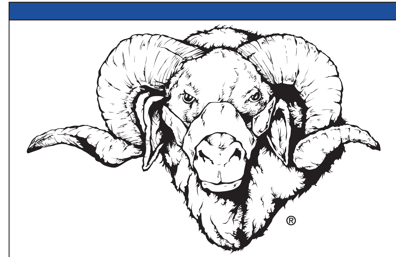 Dominic mascot head, black and white variant, cell 25