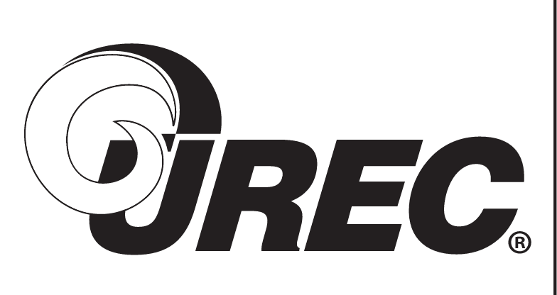 UREC logo, black and white on white variant, cell 34