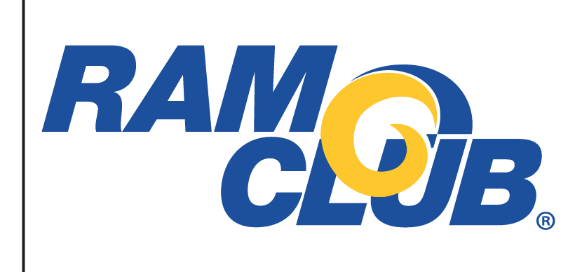 RAM CLUB logo, full color on white variant, cell 43