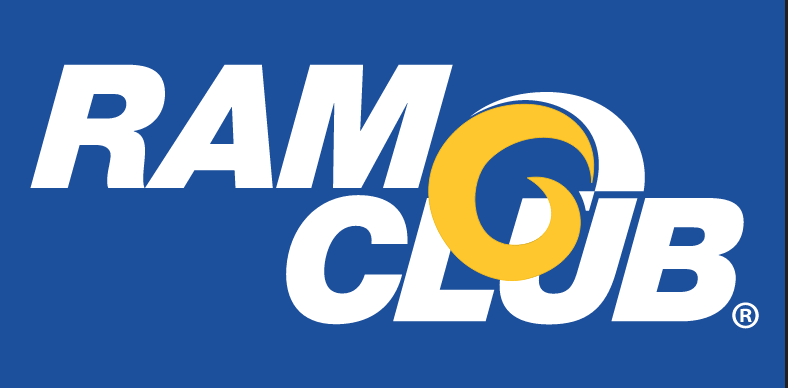 RAM CLUB logo, full color on blue variant, cell 44