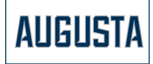 AUGUSTA wordmark, navy variant, cell 1