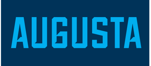 AUGUSTA wordmark, light blue variant, cell 2