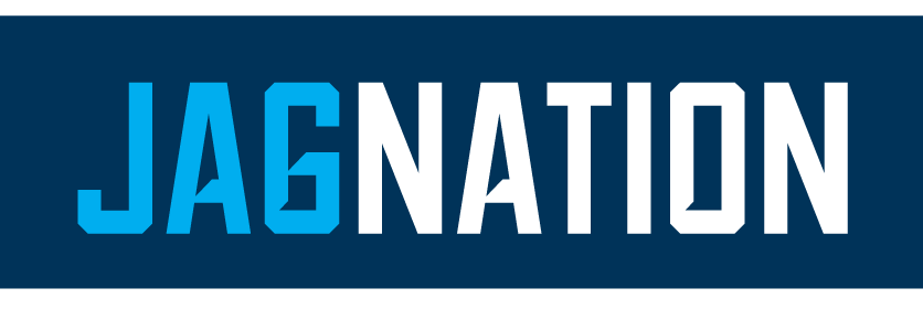 JAGNATION wordmark, light blue JAG, white NATION on navy variant, cell 13