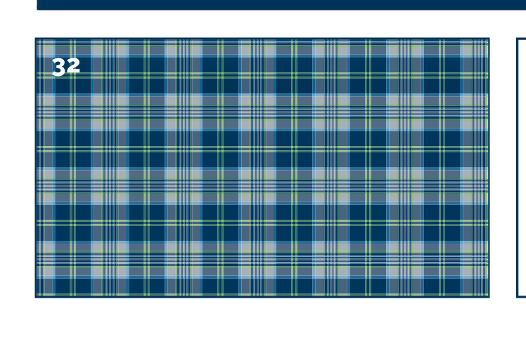 tartan pattern, full color variant, cell 32