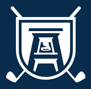 Forest Hills Golf Club mark, white on navy, incorrect variant