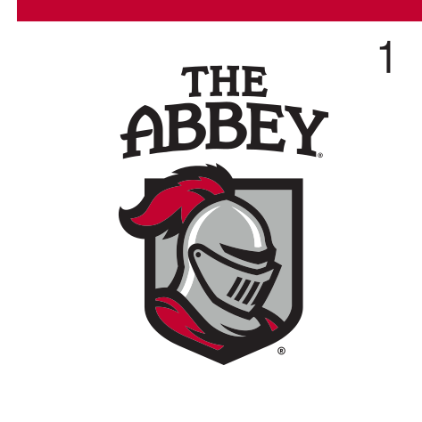 mascot head with the abbey, full color variant, cell 16