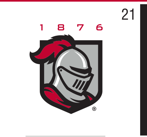 mascot head with 1876, full color variant, cell 21