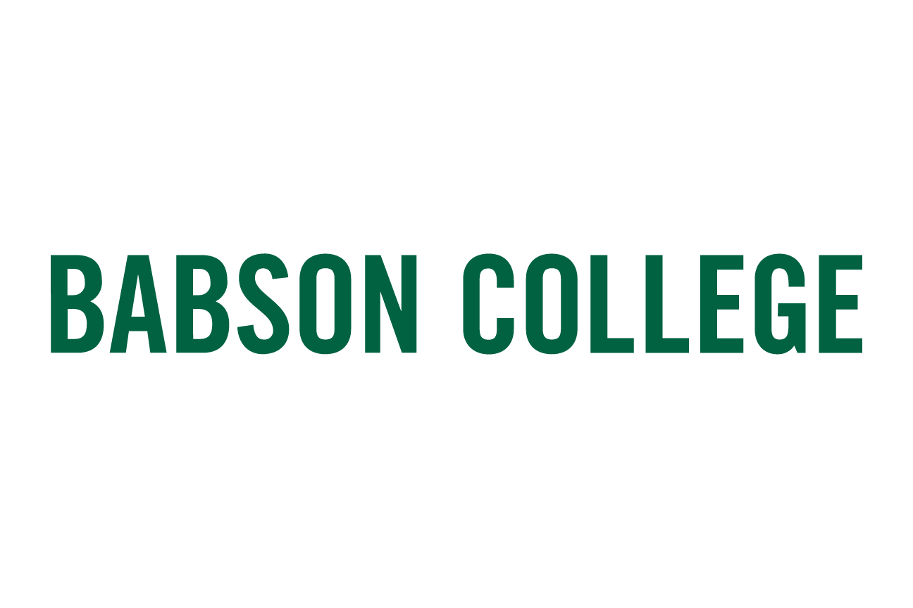 Babson College wordmark, green variant, cell 1