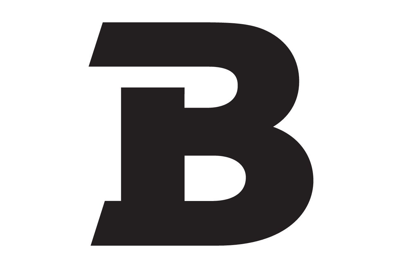 block B lettermark, black variant, cell 21