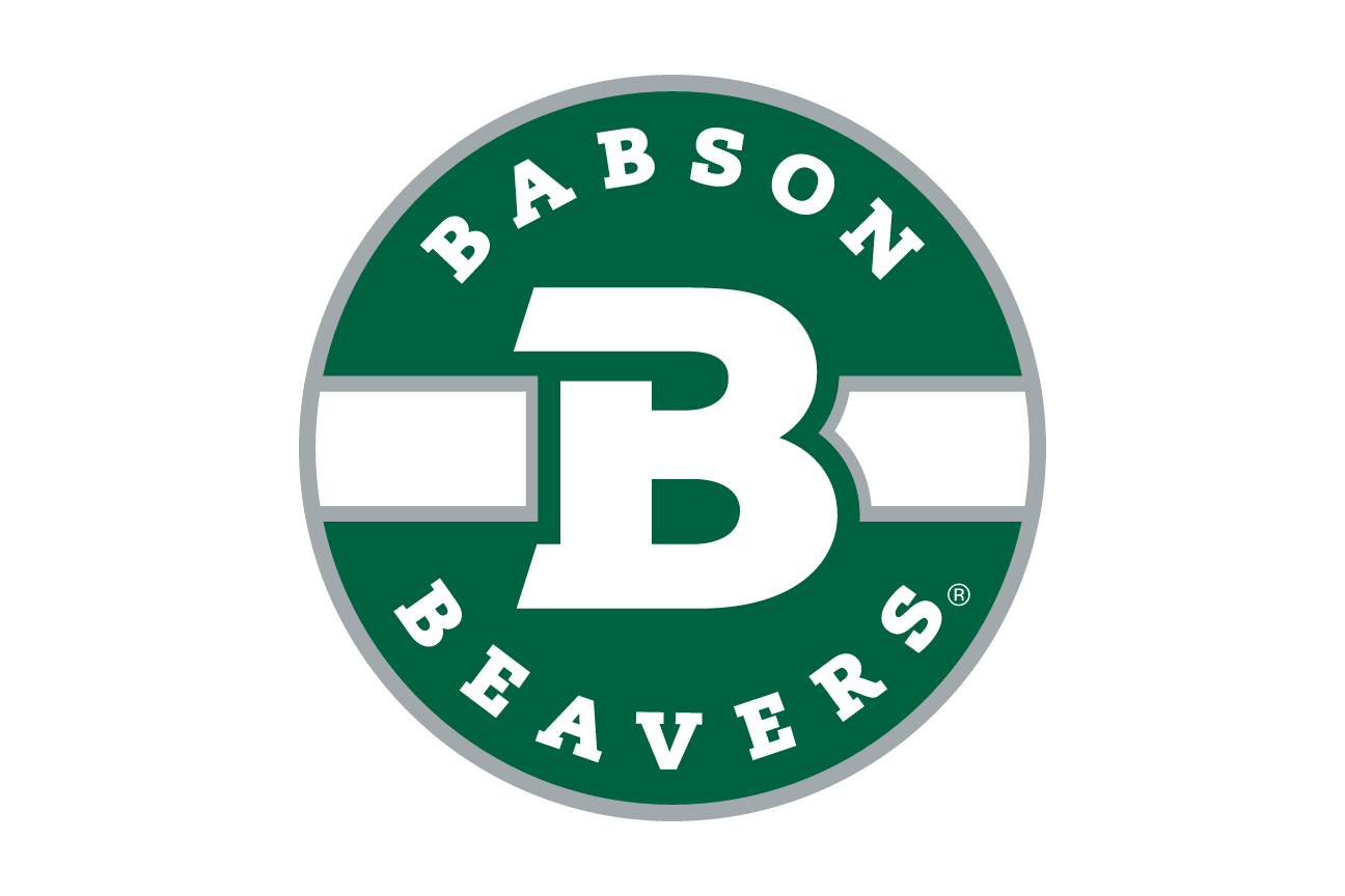 Babson Beavers circular mark with B, green variant, cell 23