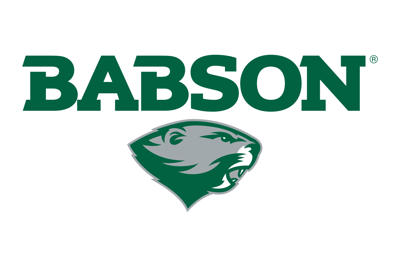 wordmark over beaver head, green/grey on white variant, cell 31