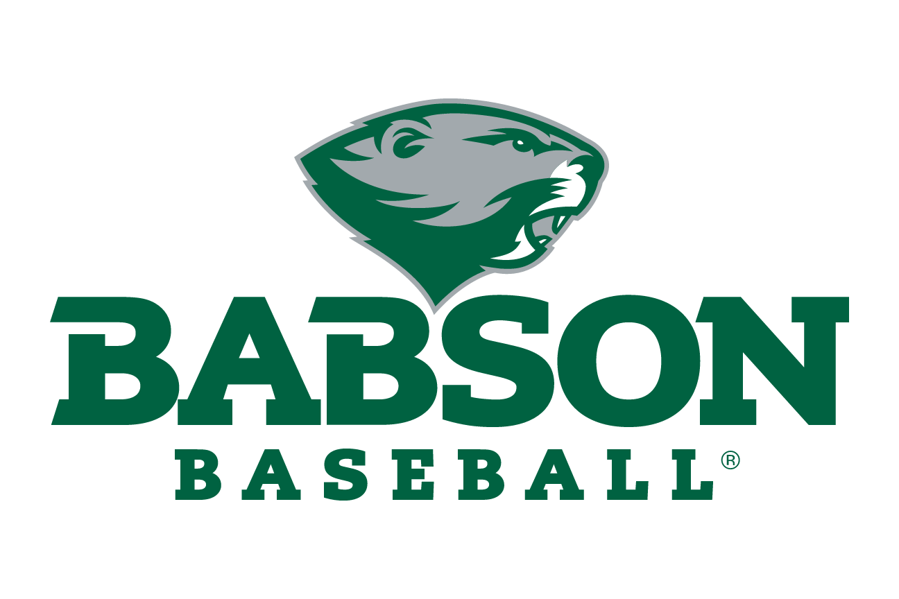 Babson Beaver, sport lockup - BASEBALL (green on white) variant, cell 53