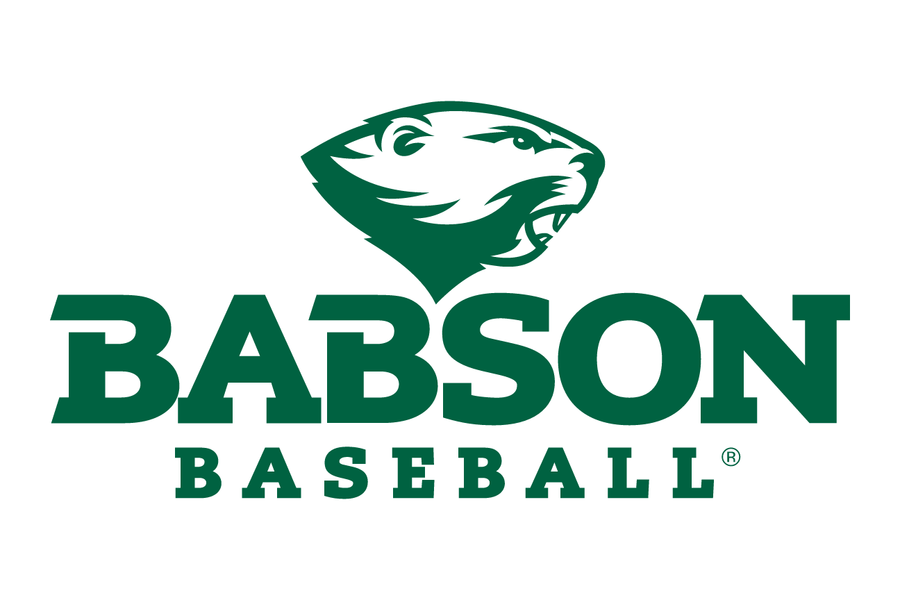 Babson Beaver, sport lockup - BASEBALL (green on white) variant, cell 55