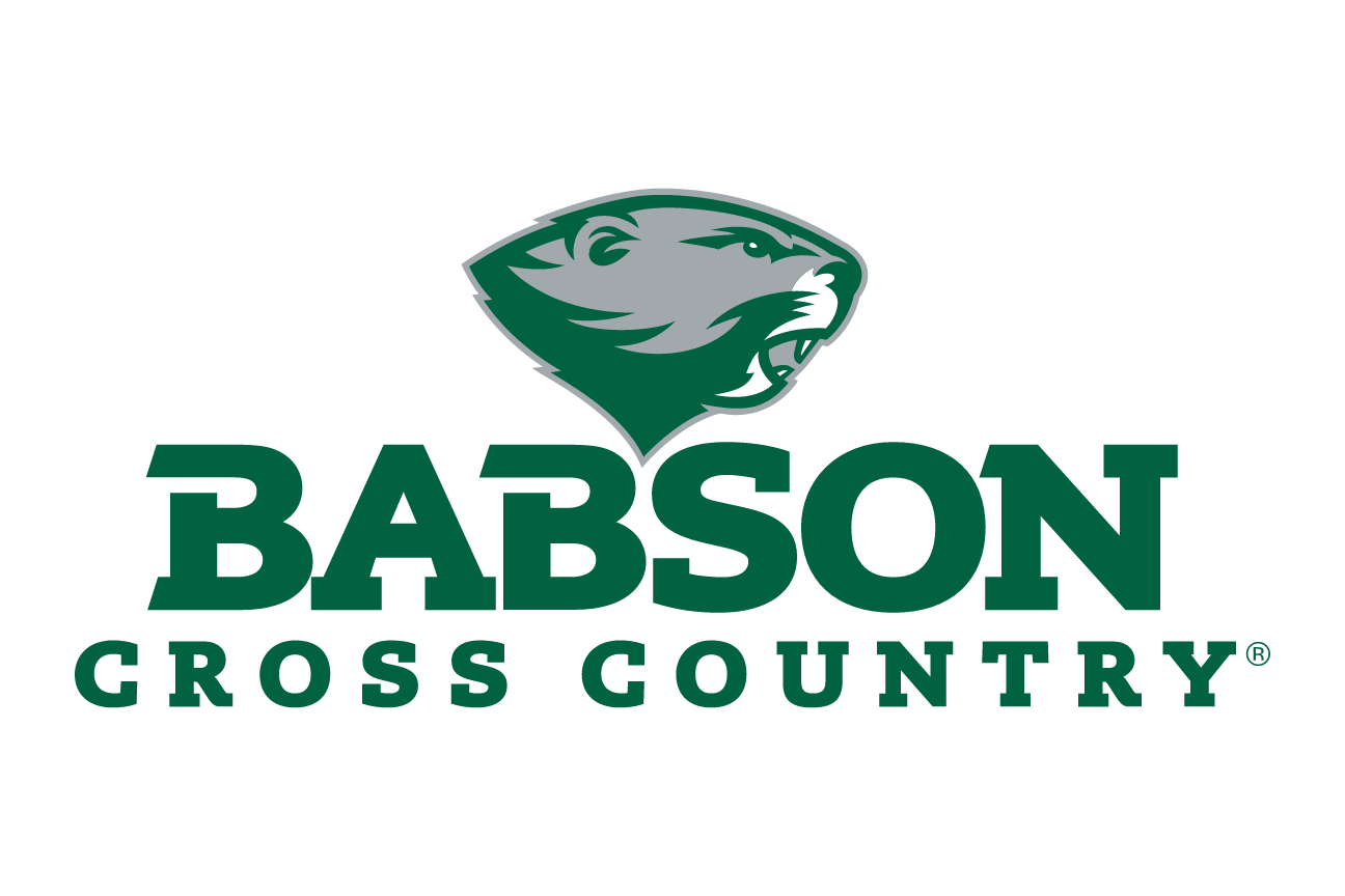 Babson Beaver, sport lockup - CROSS COUNTRY (green on white) variant, cell 59