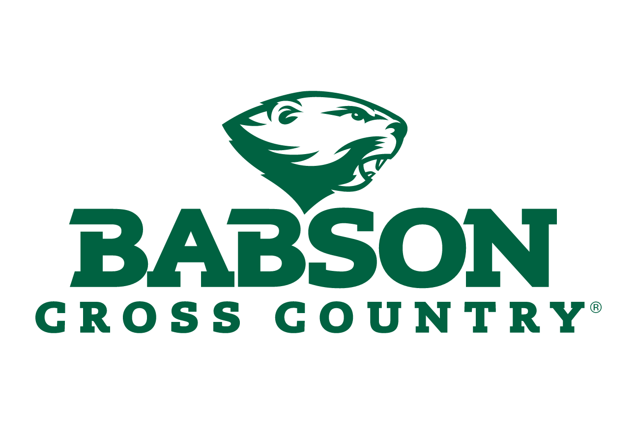 Babson Beaver, sport lockup - CROSS COUNTRY (green on white) variant, cell 61