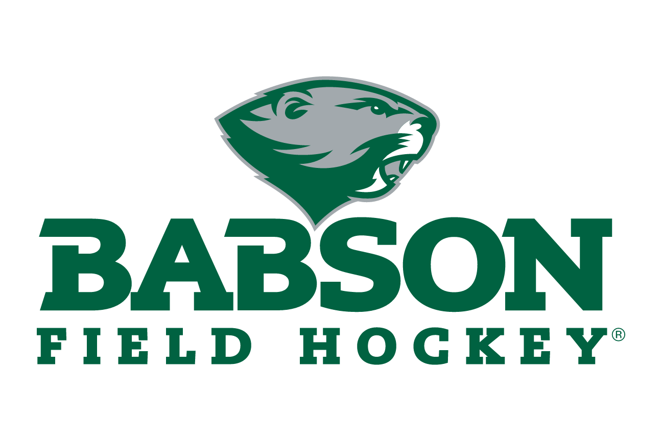 Babson Beaver, sport lockup - FIELD HOCKEY (green on white) variant, cell 62