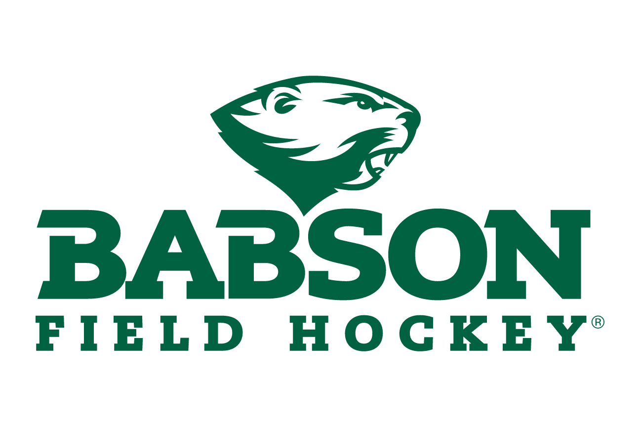 Babson Beaver, sport lockup - FIELD HOCKEY (green on white) variant, cell 64