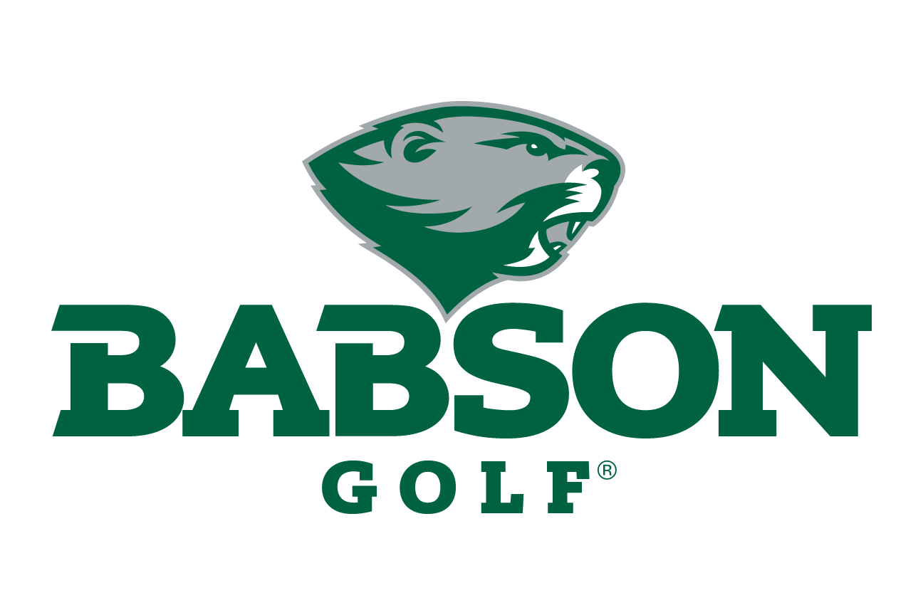 Babson Beaver, sport lockup - GOLF (green on white) variant, cell 65