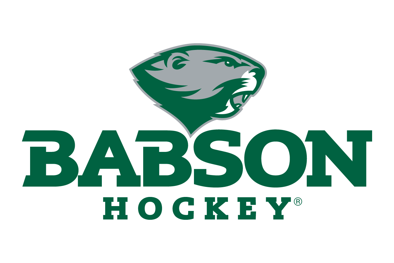 Babson Beaver, sport lockup - HOCKEY (green on white) variant, cell 68