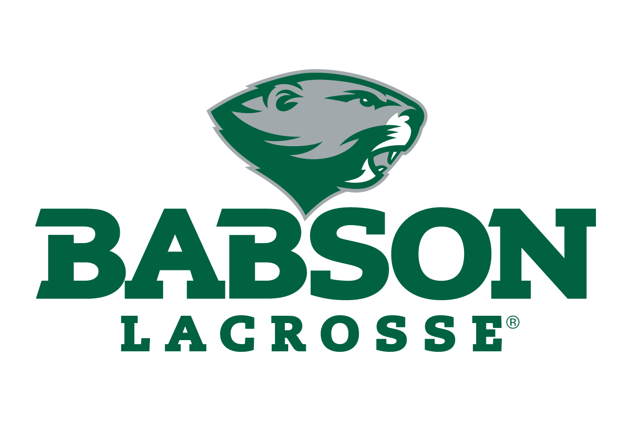 Babson Beaver, sport lockup - LACROSSE (green on white) variant, cell 71