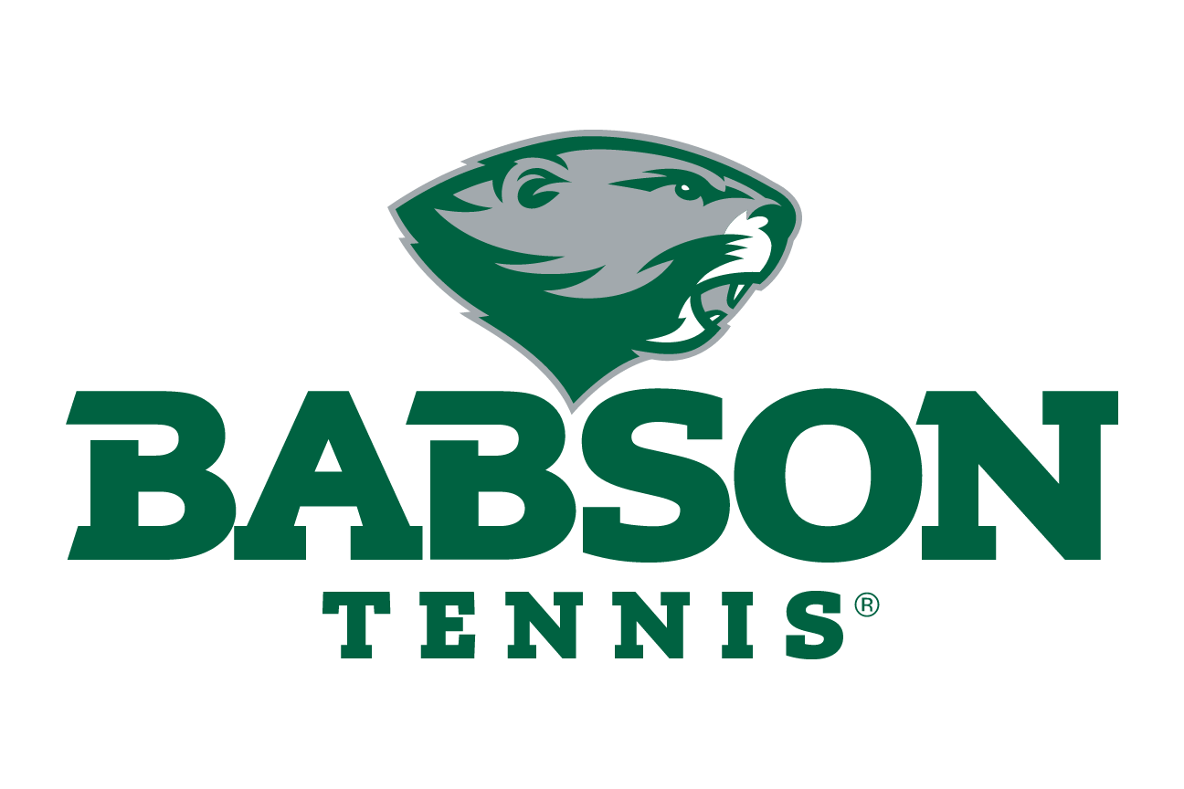 Babson Beaver, sport lockup - TENNIS (green on white) variant, cell 83