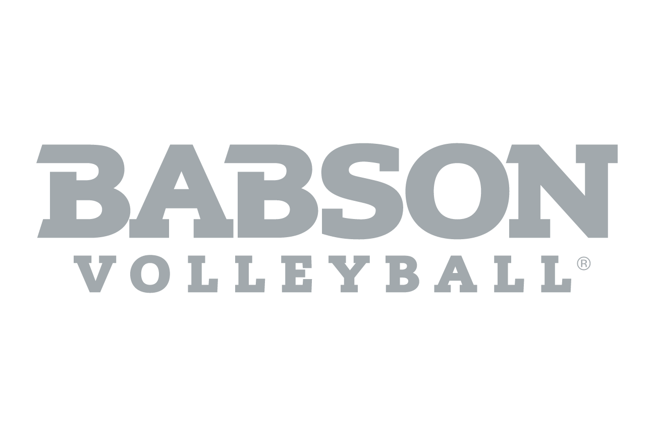 Babson Volleyball, grey wordmark variant, cell 103