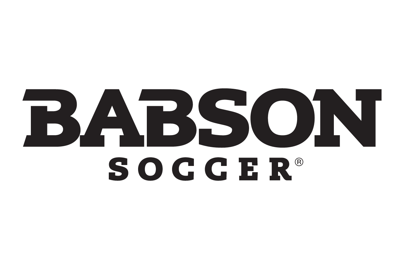 Babson Soccer, black wordmark variant, cell 98